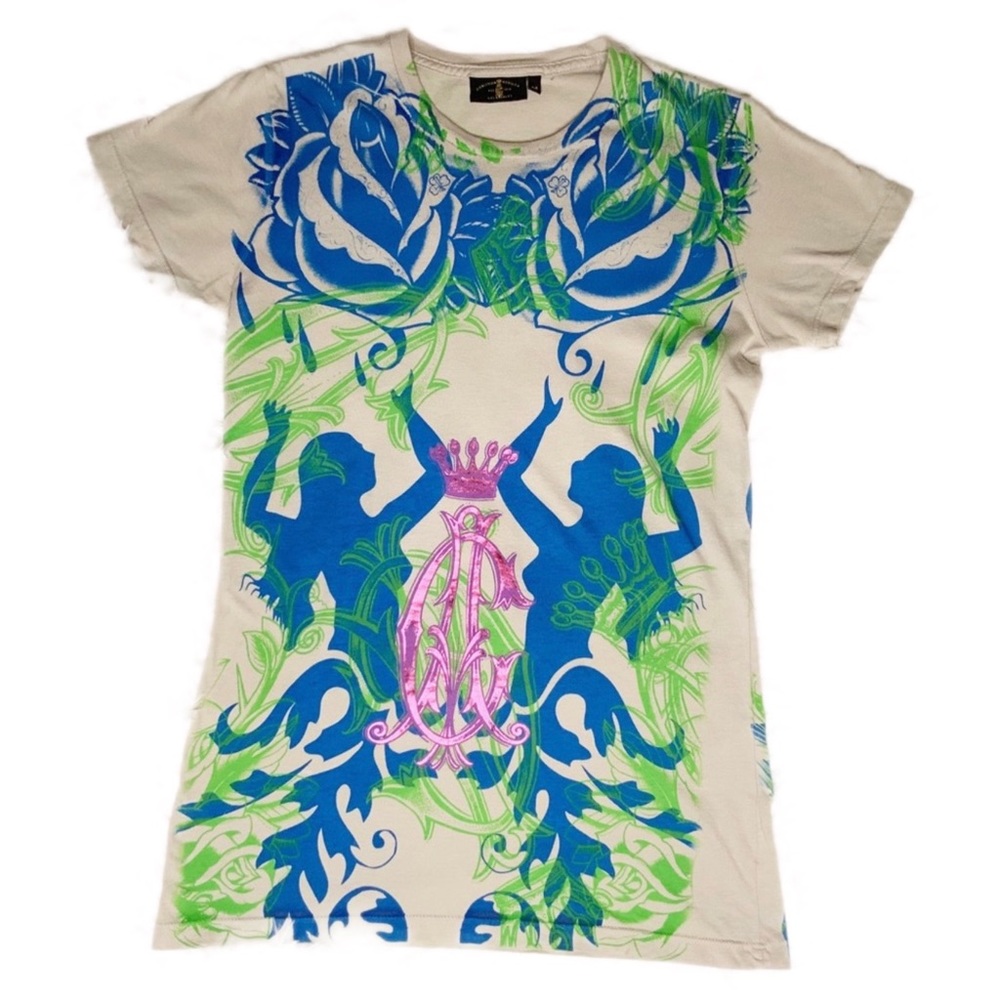 CHRISTIAN AUDIGIER GRAPHIC TEE FOIL LETTERING